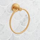 Signature Hardware Chrome Round Closed Towel Ring 