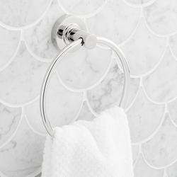 Round Closed Towel Ring in Polished Chrome
