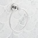 Signature Hardware Chrome Round Closed Towel Ring 