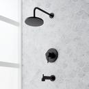 One Handle Single Function Bathtub & Shower Faucet in Matte Black
