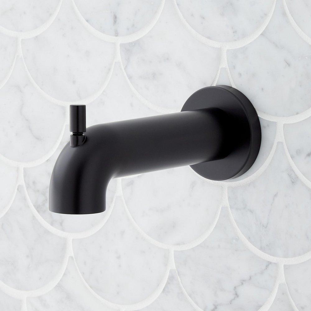 One Handle Single Function Bathtub & Shower Faucet in Matte Black 