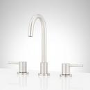 Two Handle Widespread Bathroom Sink Faucet in Brushed Nickel 