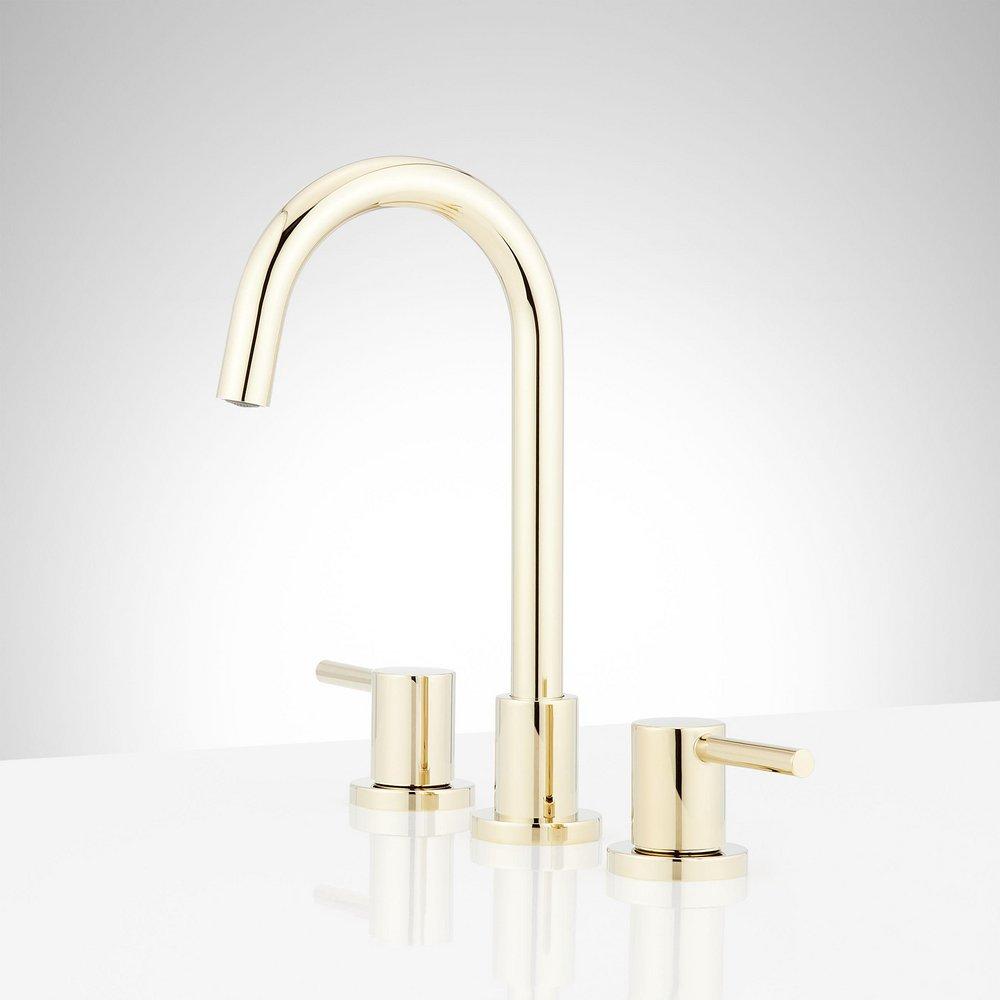 Two Handle Widespread Bathroom Sink Faucet in Brushed Nickel 