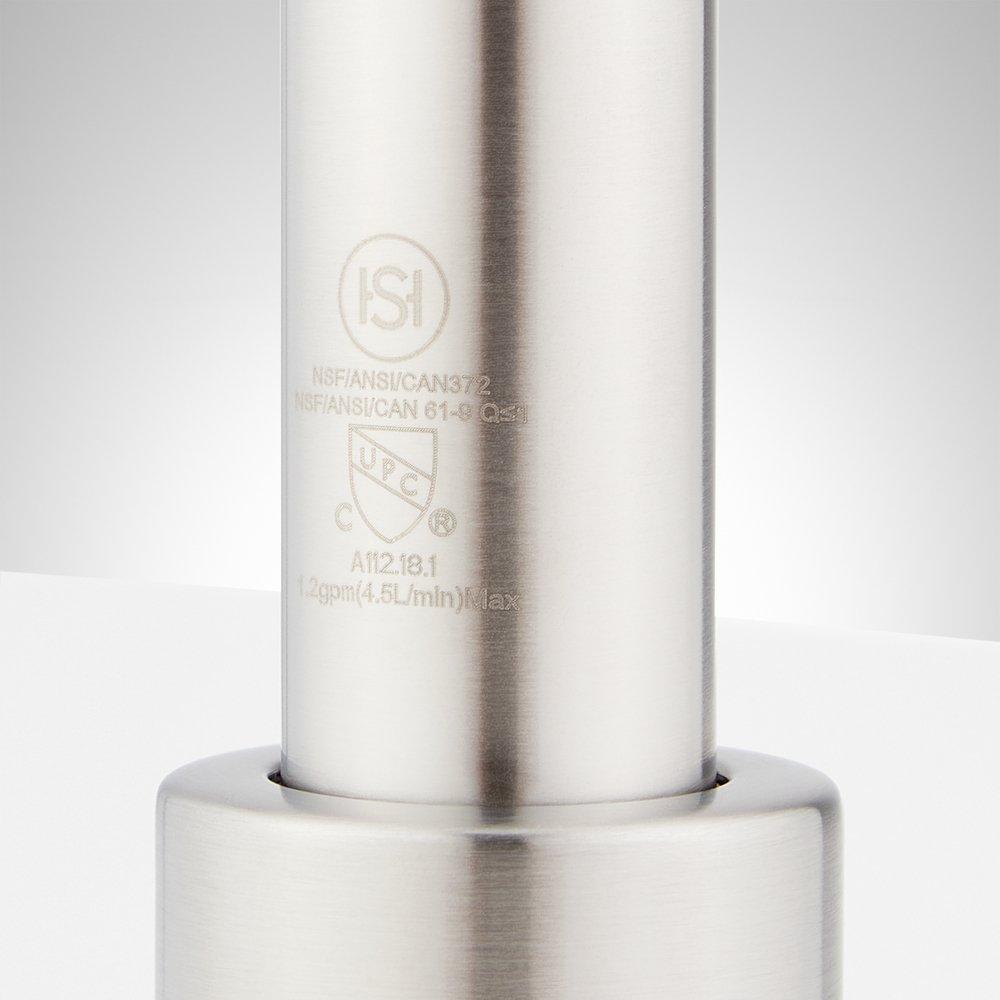 Two Handle Widespread Bathroom Sink Faucet in Brushed Nickel 