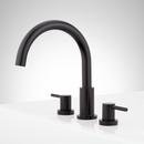 Two Handle Roman Tub Faucet in Matte Black (Trim Only) 