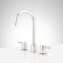 Two Handle Widespread Bathroom Sink Faucet in Polished Nickel 