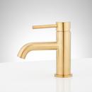 Signature Hardware Polished Brass Single Handle Monoblock Bathroom Sink Faucet 