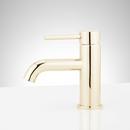 Signature Hardware Polished Brass Single Handle Monoblock Bathroom Sink Faucet 