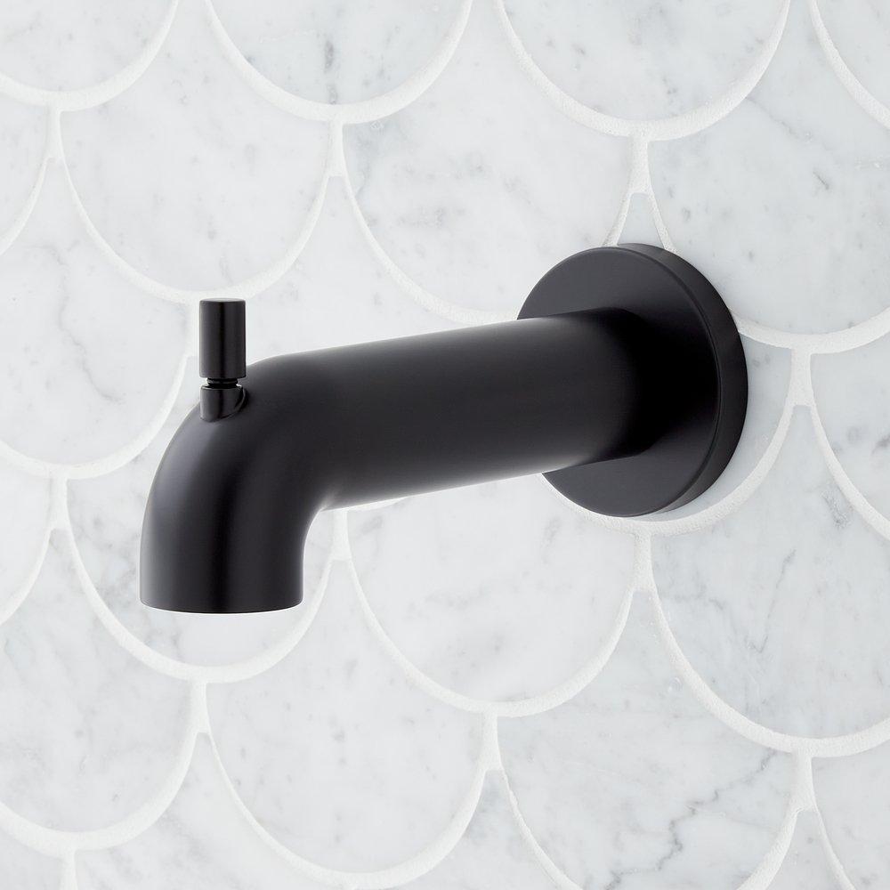 Diverter Tub Spout in Matte Black image number 1