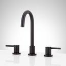 Two Handle Widespread Bathroom Sink Faucet in Matte Black