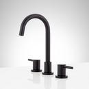 Two Handle Widespread Bathroom Sink Faucet in Matte Black 