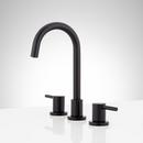 Two Handle Widespread Bathroom Sink Faucet in Matte Black 