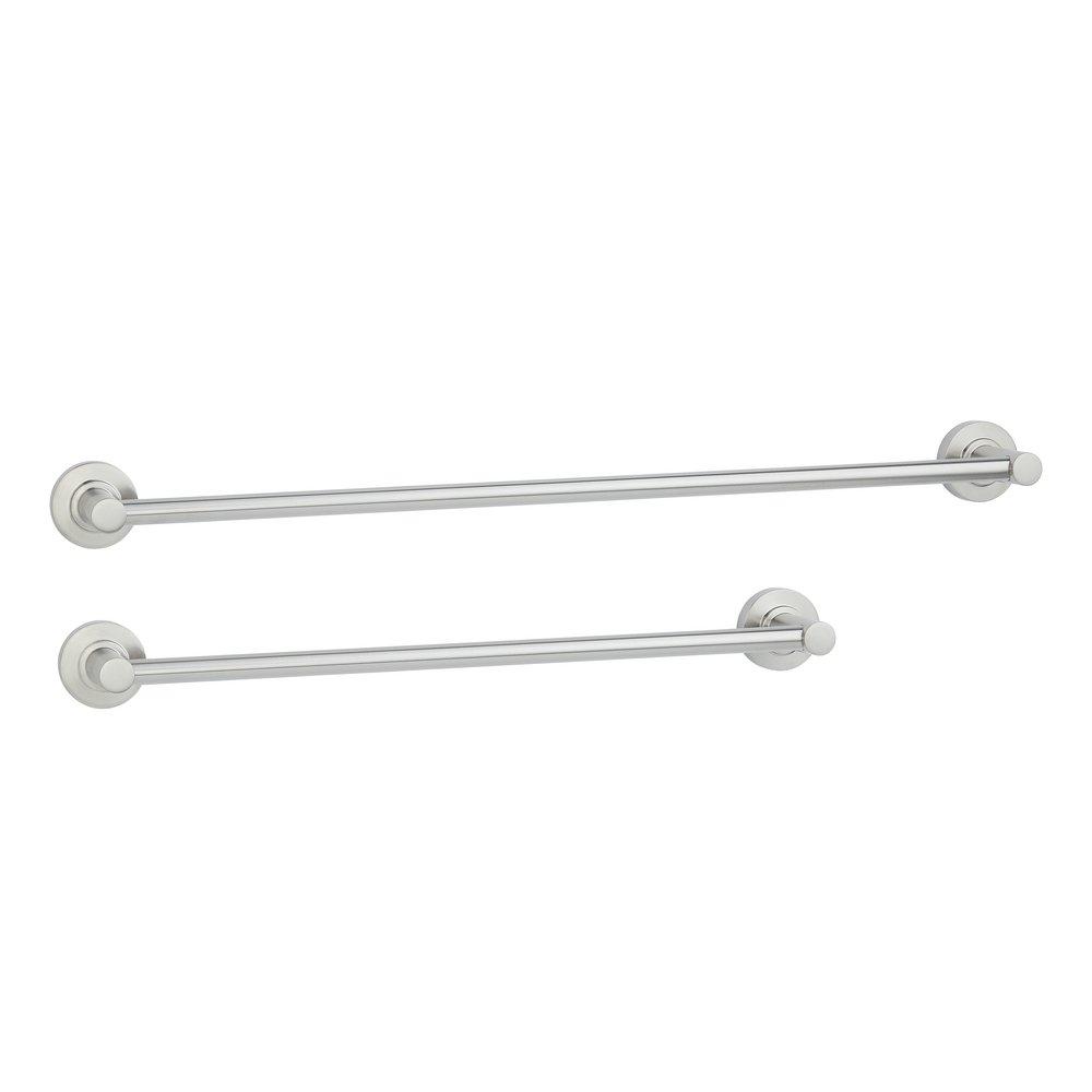 Signature Hardware Brushed Nickel 18 in. Towel Bar 