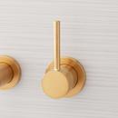 Signature Hardware Brushed Gold Single Handle Wall Mount Bathroom Sink Faucet 