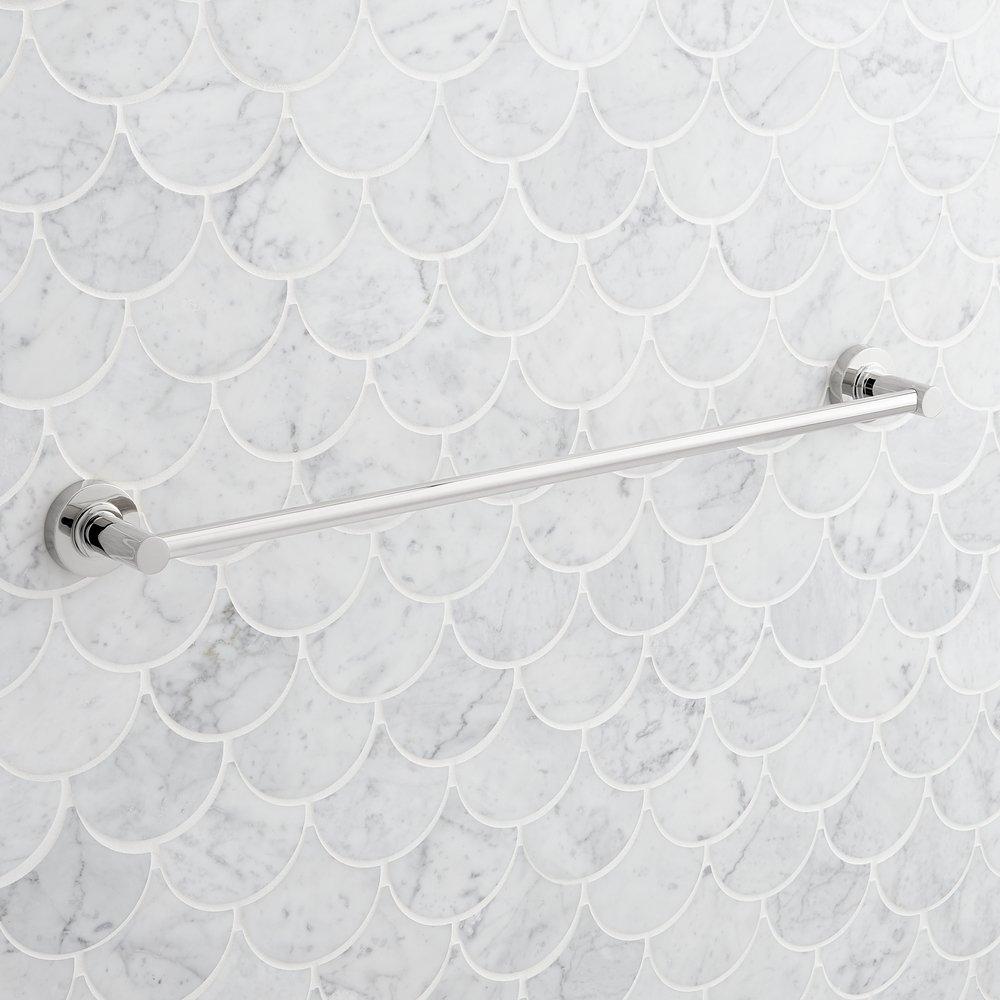 Signature Hardware Chrome 18 in. Towel Bar 
