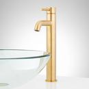 Single Handle Vessel Filler Bathroom Sink Faucet in Brushed Gold 