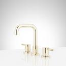 Two Handle Widespread Bathroom Sink Faucet in Polished Brass 