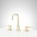 Two Handle Widespread Bathroom Sink Faucet in Polished Brass 