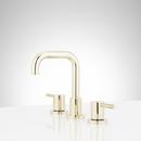 Two Handle Widespread Bathroom Sink Faucet in Polished Brass 