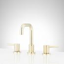 Signature Hardware Polished Brass Two Handle Widespread Bathroom Sink Faucet 