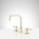 Signature Hardware Polished Brass Two Handle Widespread Bathroom Sink Faucet 