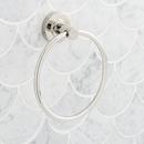 Round Closed Towel Ring in Polished Nickel 