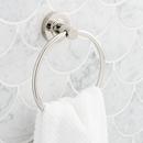 Round Closed Towel Ring in Polished Nickel