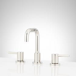 Two Handle Widespread Bathroom Sink Faucet in Polished Nickel