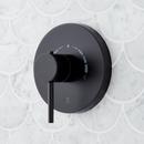 Single Handle Thermostatic Valve Trim in Matte Black