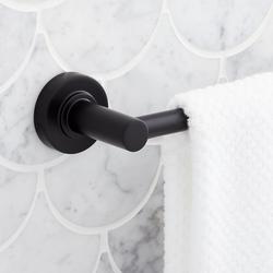 18 in. Towel Bar in Matte Black