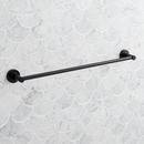 Signature Hardware Matte Black 18 in. Towel Bar 