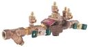 1/2 IN BRONZE REDUCED PRESSURE ZONE ASSEMBLY BACKFLOW PREVENTER QUARTER TURN SHUTOFF VALVES BRONZE STRAINER BACKFLOW FLOOD SENSOR