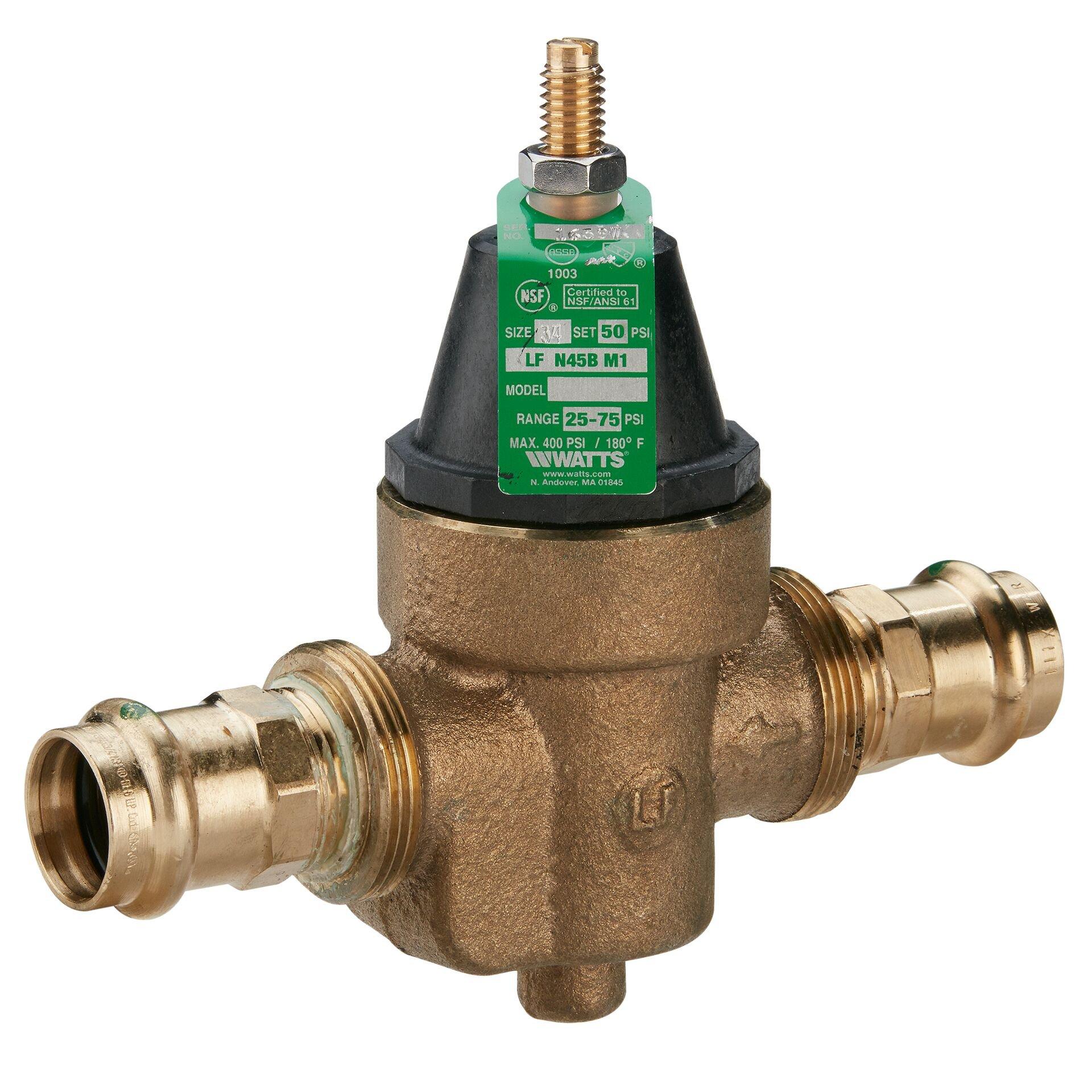 Watts Union Press Hydronic Pressure Regulating Valve 180F Cast Copper Silicon Alloy 