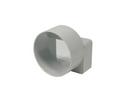 4 x 6 x 6 in. Solvent Weld Sewer Overall Size PVC Downspout Adapter