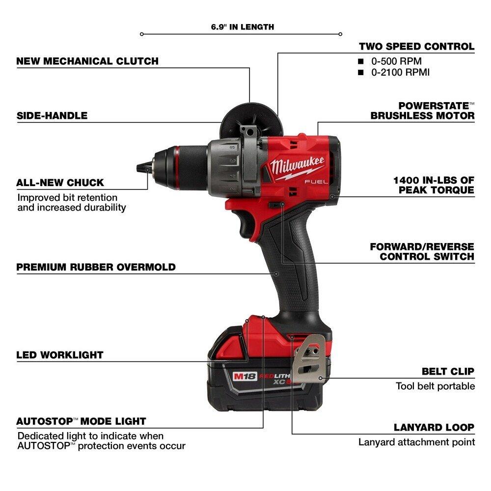M18 Fuel 1/2 Drill Drive Kit 