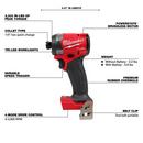 Milwaukee® Red Cordless Hex Driver 