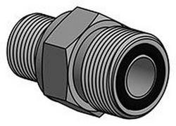 3/4 in. Threaded x NPTF 316 Stainless Steel Adapter