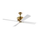 56 in. 4-Blade Indoor Ceiling Fan in Hand Rubbed Antique Brass