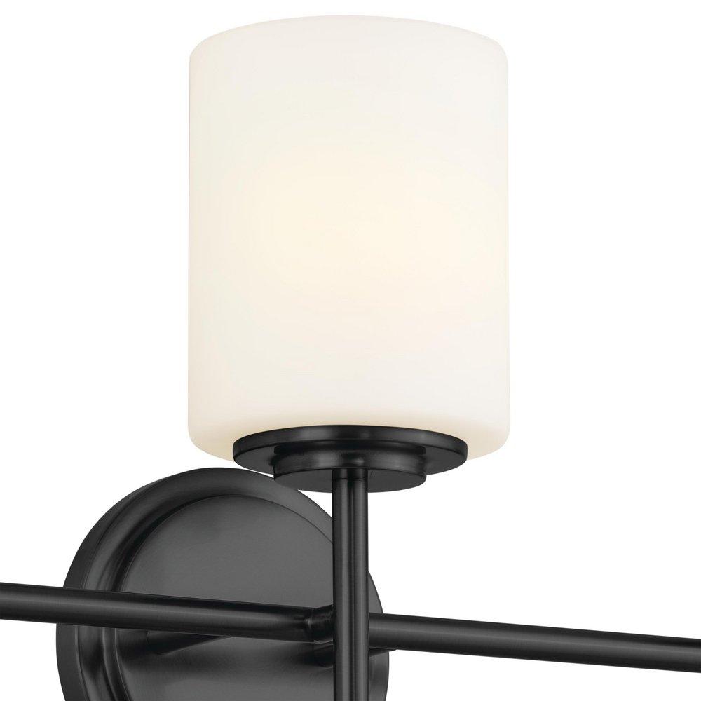 Kichler Lighting Black 75W 3-Light Medium E-26 Vanity Fixture 
