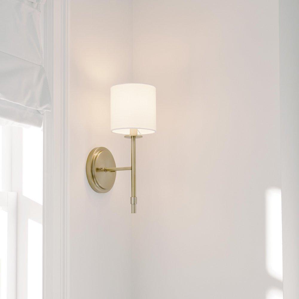 Kichler Lighting Brushed Natural Brass 40W 1-Light 14 in. Wall Sconce 