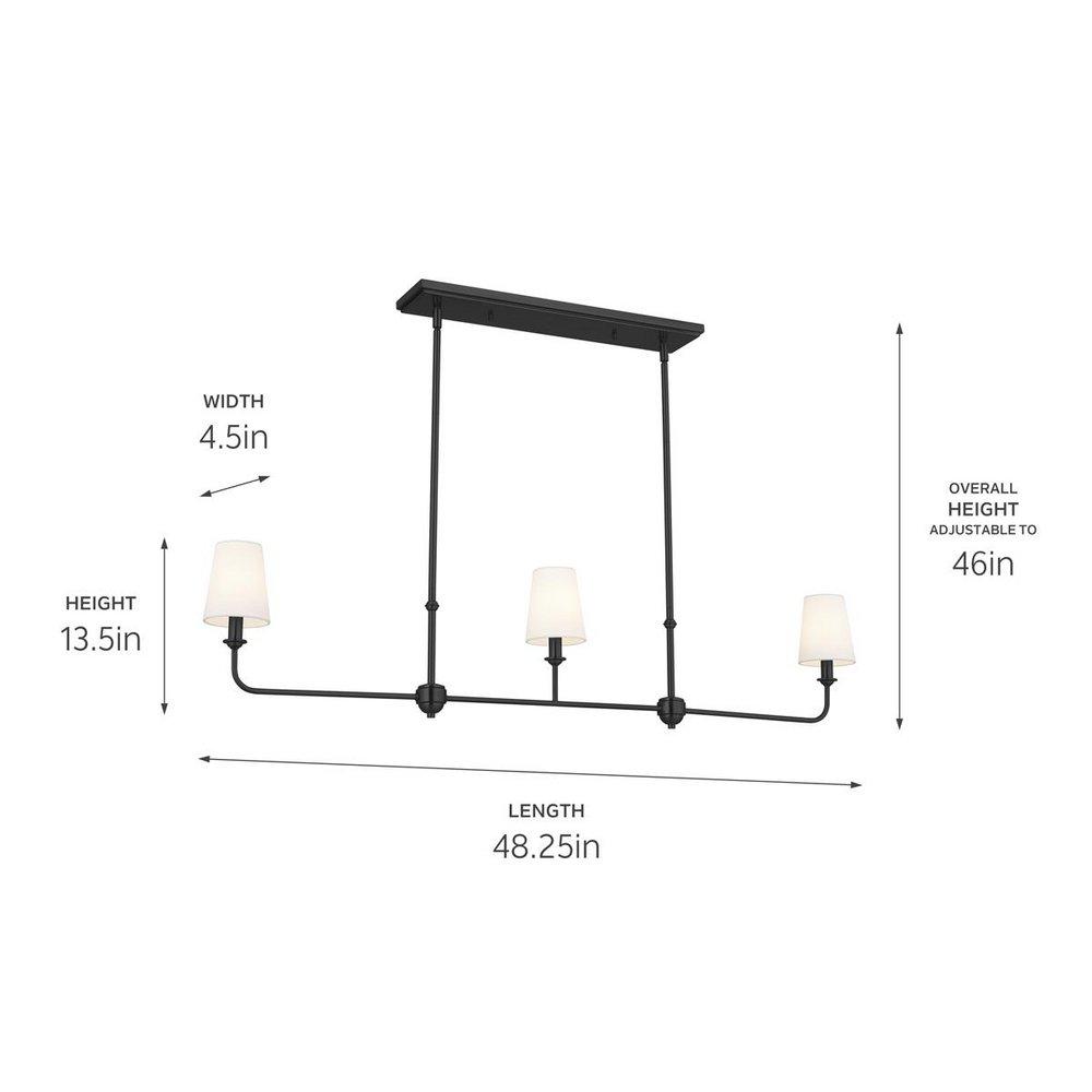 LINEAR CHANDELIER 3LT 