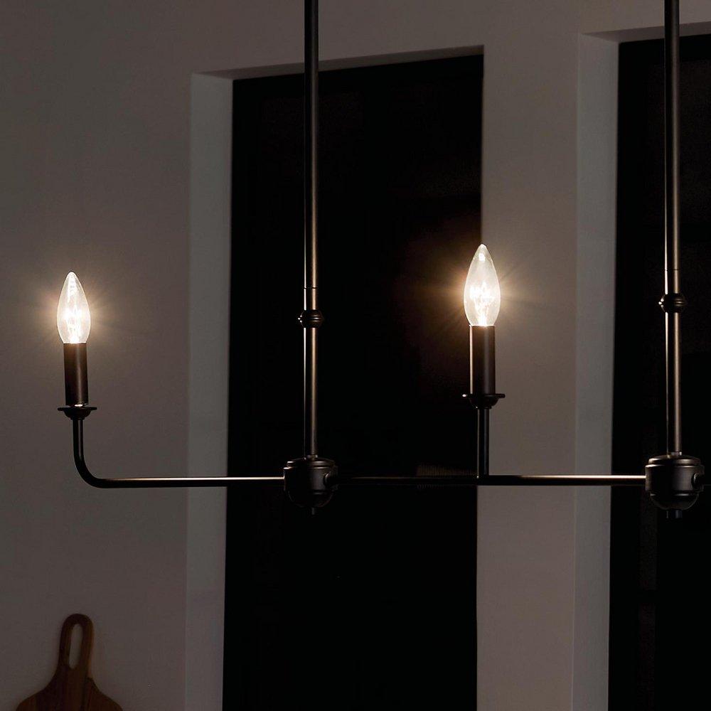 Kichler Lighting Black 25W 3-Light 1-Tier Incandescent Chandelier 