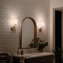Kichler Lighting Brushed Natural Brass 75W 1-Light 14-1/2 in. Wall Sconce 