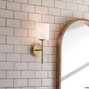 Kichler Lighting Brushed Natural Brass 75W 1-Light 14-1/2 in. Wall Sconce 