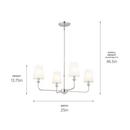 MINI CHANDELIER 4LT 