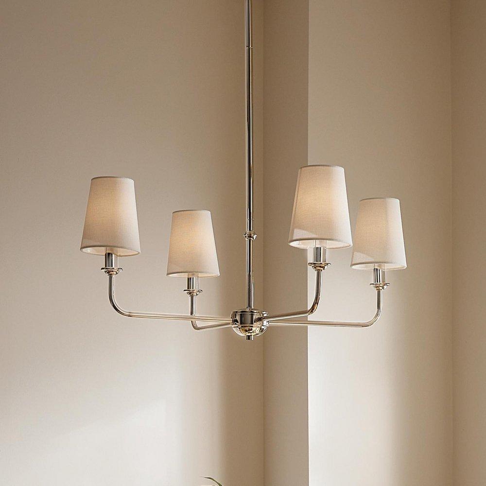 Kichler Lighting Polished Nickel 25W 4-Light 1-Tier Incandescent Chandelier 