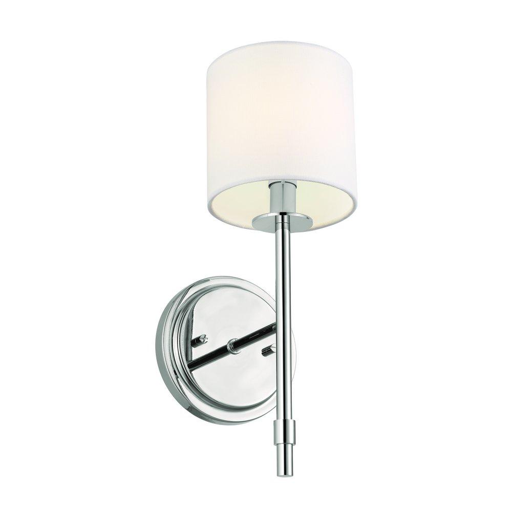 Kichler Lighting Polished Nickel 40W 1-Light 14 in. Wall Sconce 
