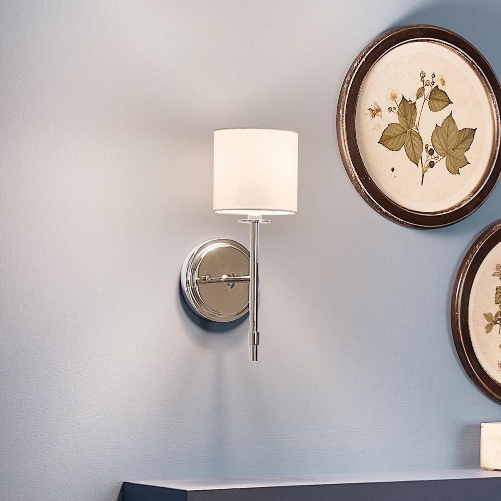 Kichler Lighting Polished Nickel 40W 1-Light 14 in. Wall Sconce 