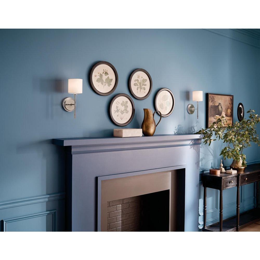 Kichler Lighting Polished Nickel 40W 1-Light 14 in. Wall Sconce 