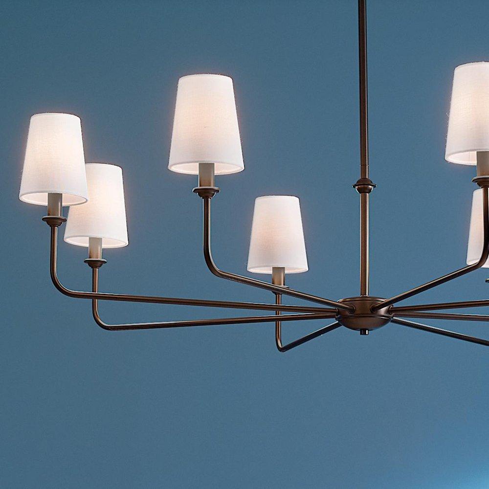 Kichler Lighting Black 25W 8-Light 1-Tier Incandescent Chandelier 